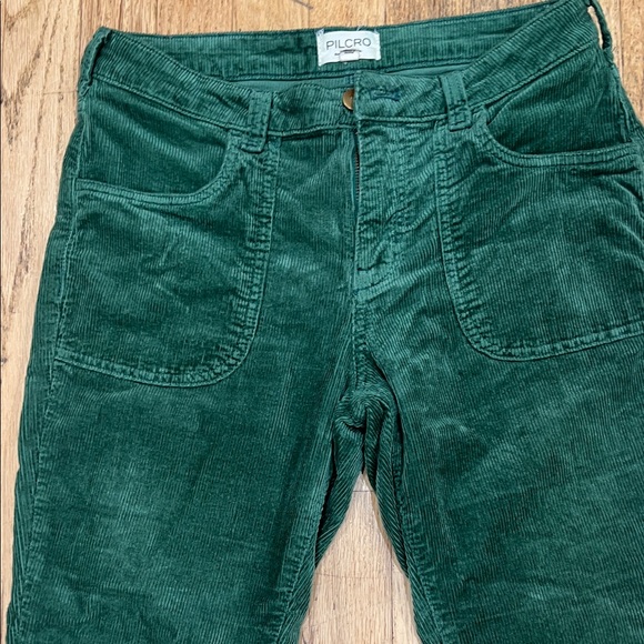 Pilcro Deep Green Corduroy Pants - Picture 2 of 6